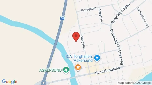 Lägenheter att hyra i Askersund - kort over placeringen