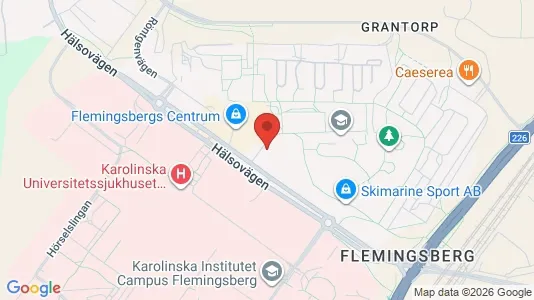 Lägenheter att hyra i Huddinge - kort over placeringen