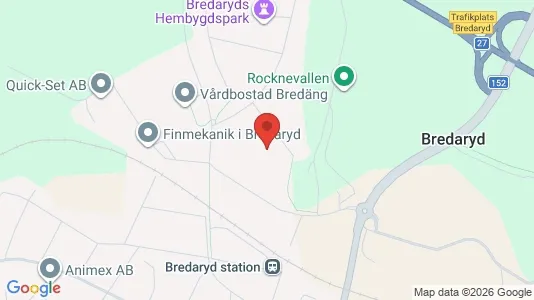 Lägenheter att hyra i Värnamo - kort over placeringen