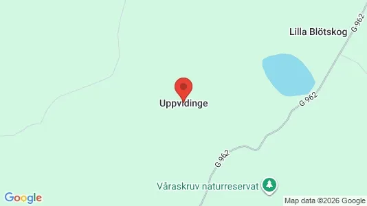 Hus att hyra i Uppvidinge - kort over placeringen