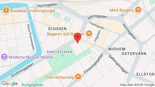 Lägenheter att hyra i Malmö Centrum - kort over placeringen