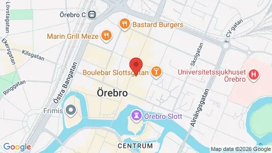 Lägenheter att hyra i Örebro - kort over placeringen