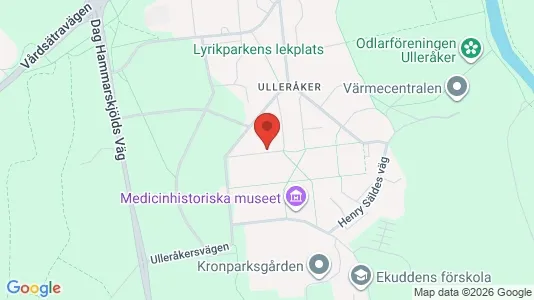 Lägenheter att hyra i Uppsala - kort over placeringen