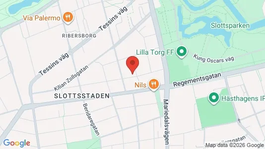 Lägenheter att hyra i Malmö Centrum - kort over placeringen