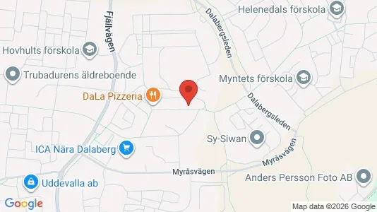 Lägenheter att hyra i Uddevalla - kort over placeringen