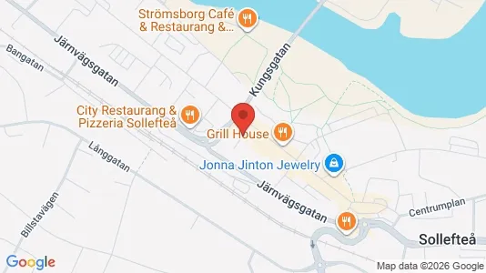 Lägenheter att hyra i Sollefteå - kort over placeringen