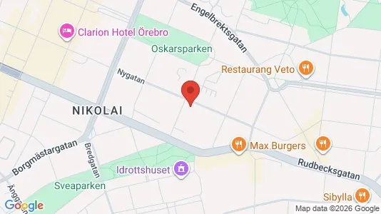 Lägenheter att hyra i Örebro - kort over placeringen
