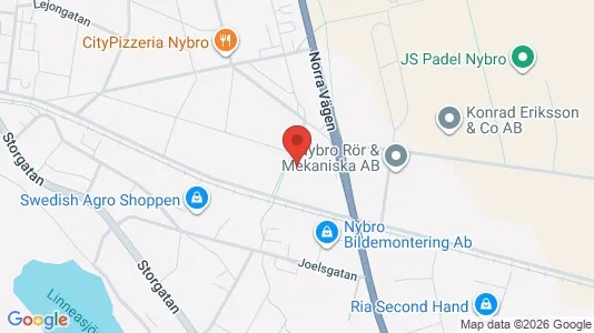Lägenheter att hyra i Nybro - kort over placeringen