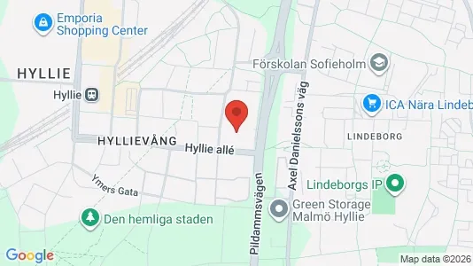 Lägenheter att hyra i Hyllie - kort over placeringen