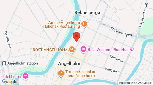 Lägenheter att hyra i Ängelholm - kort over placeringen