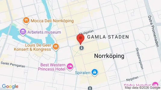 Lägenheter att hyra i Norrköping - kort over placeringen