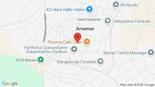 Lägenheter att hyra i Oskarshamn - kort over placeringen