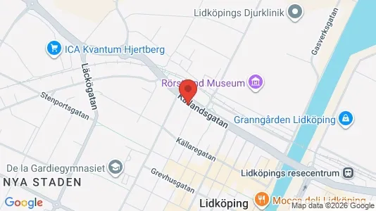 Lägenheter att hyra i Lidköping - kort over placeringen