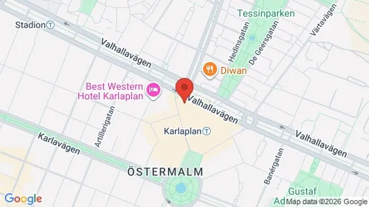Lägenheter att hyra i Östermalm - kort over placeringen