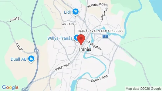 Hus att hyra i Tranås - kort over placeringen