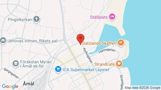 Lägenheter att hyra i Åmål - kort over placeringen