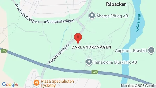 Lägenheter att hyra i Karlskrona - kort over placeringen