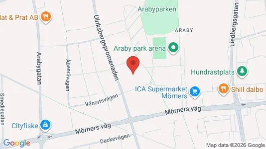 Lägenheter att hyra i Växjö - kort over placeringen