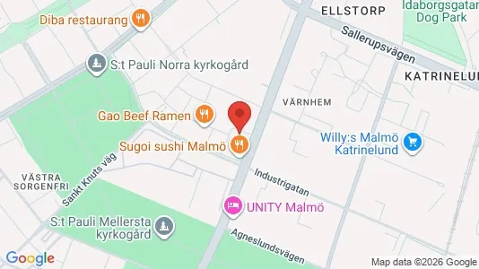 Lägenheter att hyra i Malmö Centrum - kort over placeringen