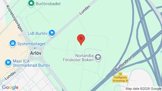 Lägenheter att hyra i Burlöv - kort over placeringen