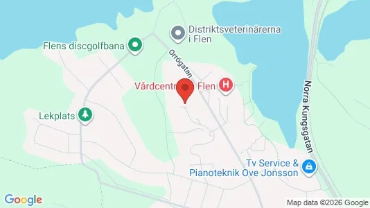 Lägenheter att hyra i Flen - kort over placeringen