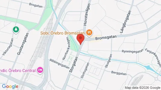 Lägenheter att hyra i Örebro - kort over placeringen