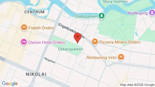 Lägenheter att hyra i Örebro - kort over placeringen