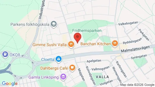 Lägenheter att hyra i Linköping - kort over placeringen