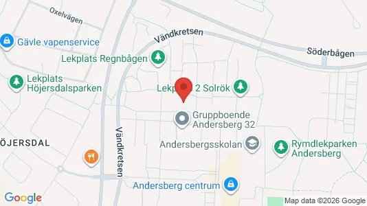 Lägenheter att hyra i Gävle - kort over placeringen