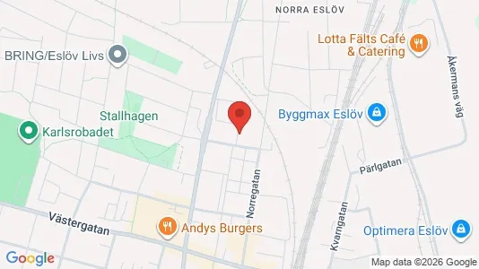 Lägenheter att hyra i Eslöv - kort over placeringen