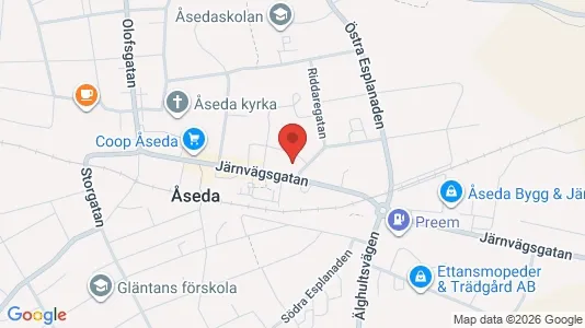 Lägenheter att hyra i Uppvidinge - kort over placeringen