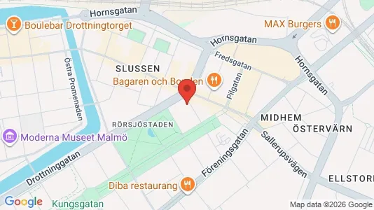 Lägenheter att hyra i Malmö Centrum - kort over placeringen