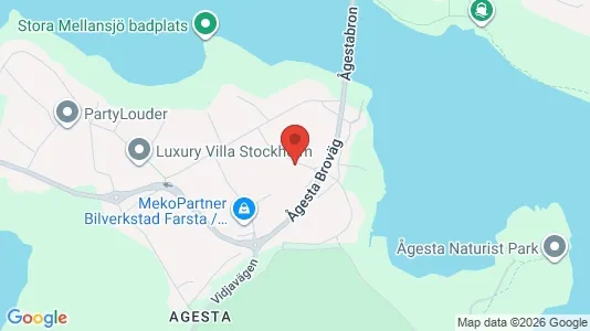 Lägenheter att hyra i Huddinge - kort over placeringen