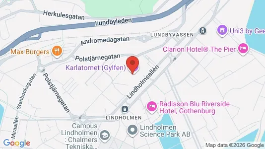 Lägenheter att hyra i Lundby - kort over placeringen