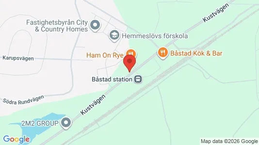 Lägenheter att hyra i Båstad - kort over placeringen