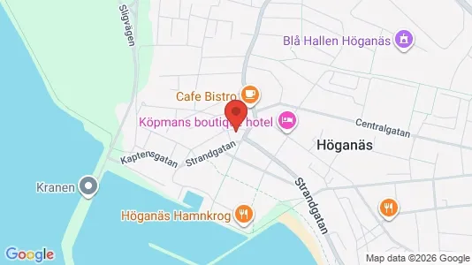Lägenheter att hyra i Höganäs - kort over placeringen