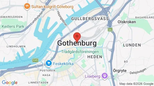 Radhus att hyra i Göteborg Västra - kort over placeringen