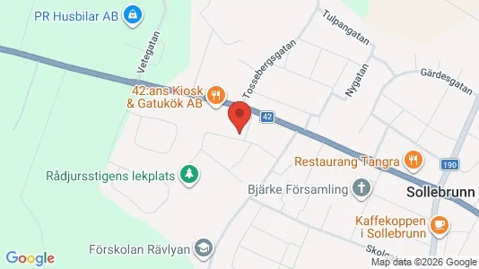 Lägenheter att hyra i Alingsås - kort over placeringen