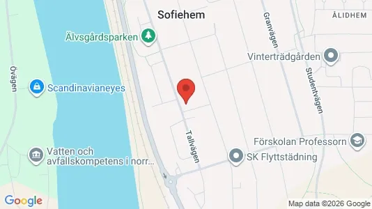 Lägenheter att hyra i Umeå - kort over placeringen