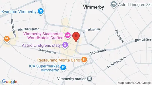 Lägenheter att hyra i Vimmerby - kort over placeringen