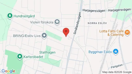 Lägenheter att hyra i Eslöv - kort over placeringen
