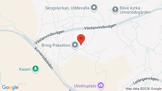 Lägenheter att hyra i Uddevalla - kort over placeringen