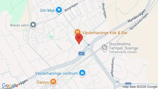 Lägenheter att hyra i Haninge - kort over placeringen