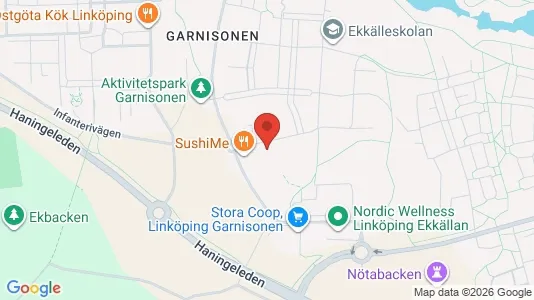 Lägenheter att hyra i Linköping - kort over placeringen