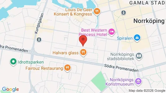 Lägenheter att hyra i Norrköping - kort over placeringen