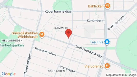 Lägenheter att hyra i Malmö Centrum - kort over placeringen