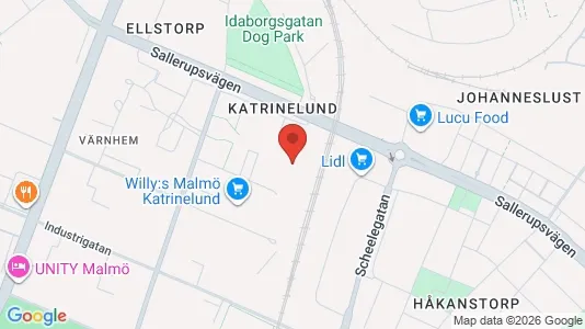 Lägenheter att hyra i Malmö Centrum - kort over placeringen