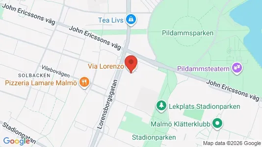 Lägenheter att hyra i Malmö Centrum - kort over placeringen