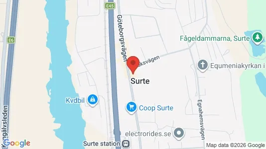 Lägenheter att hyra i Ale - kort over placeringen