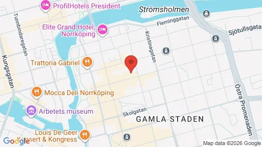 Lägenheter att hyra i Norrköping - kort over placeringen